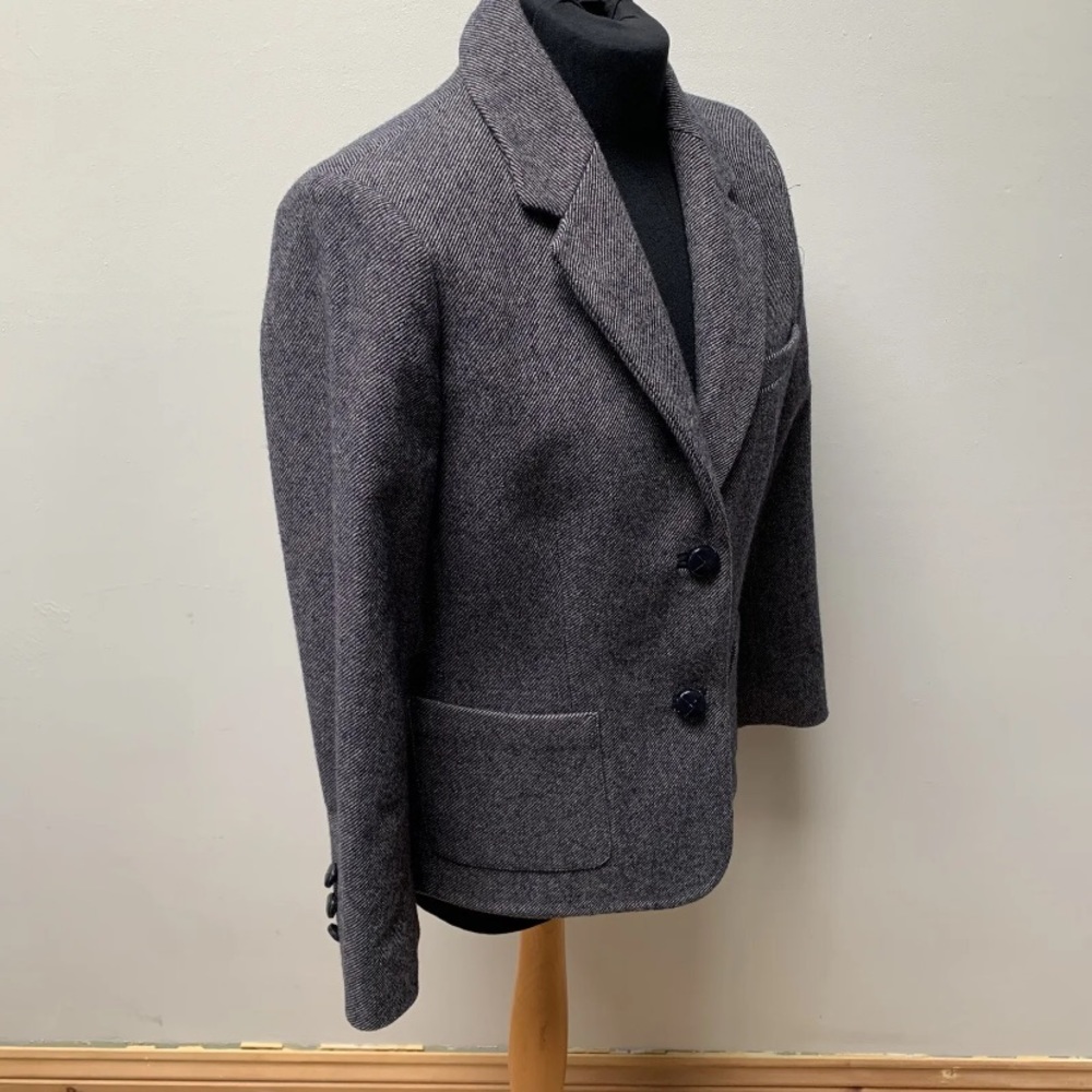 Jaeger wool blend tweed blazer jacket size 12 - Picture 5 of 11